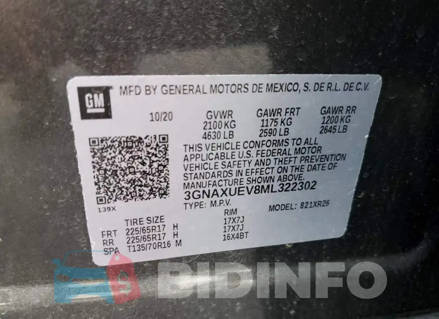 3GNAXUEV8ML322302 Photo# 10