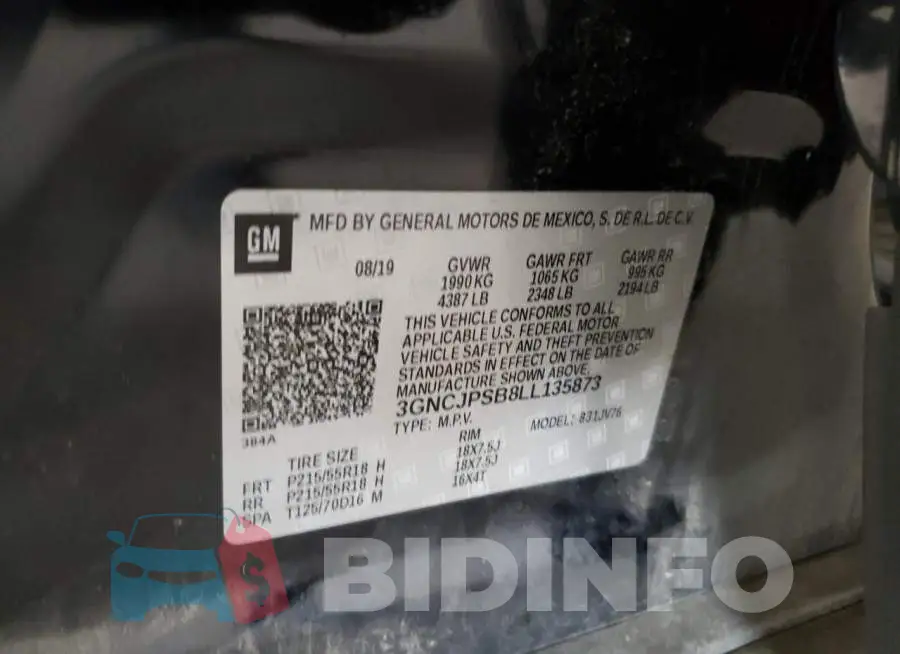 3GNCJPSB8LL135873 Photo# 10