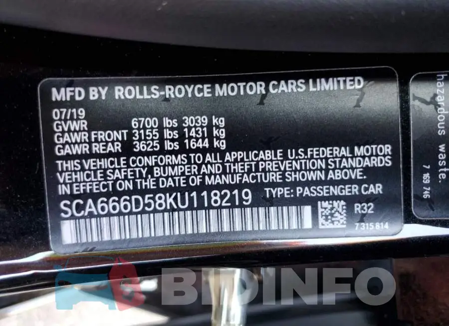 SCA666D58KU118219 Photo# 10