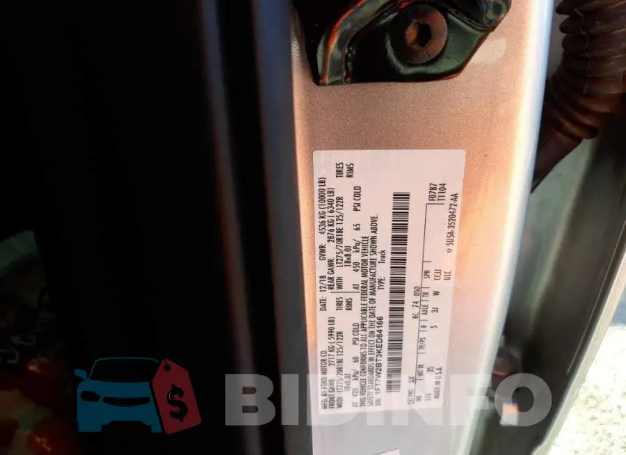 1FT7W2BT3KED84166 Photo# 10