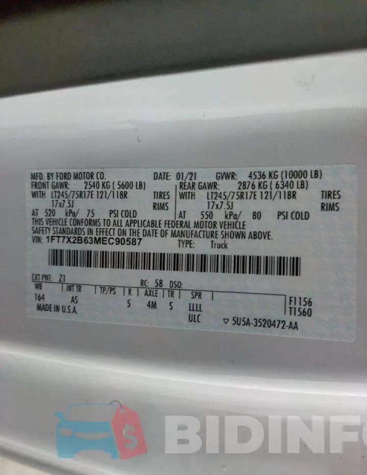 1FT7X2B63MEC90587 Photo# 10