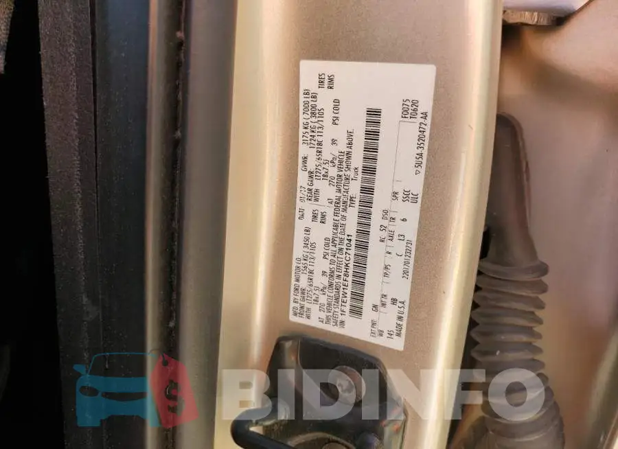 1FTEW1EF8HKC71041 Photo# 10