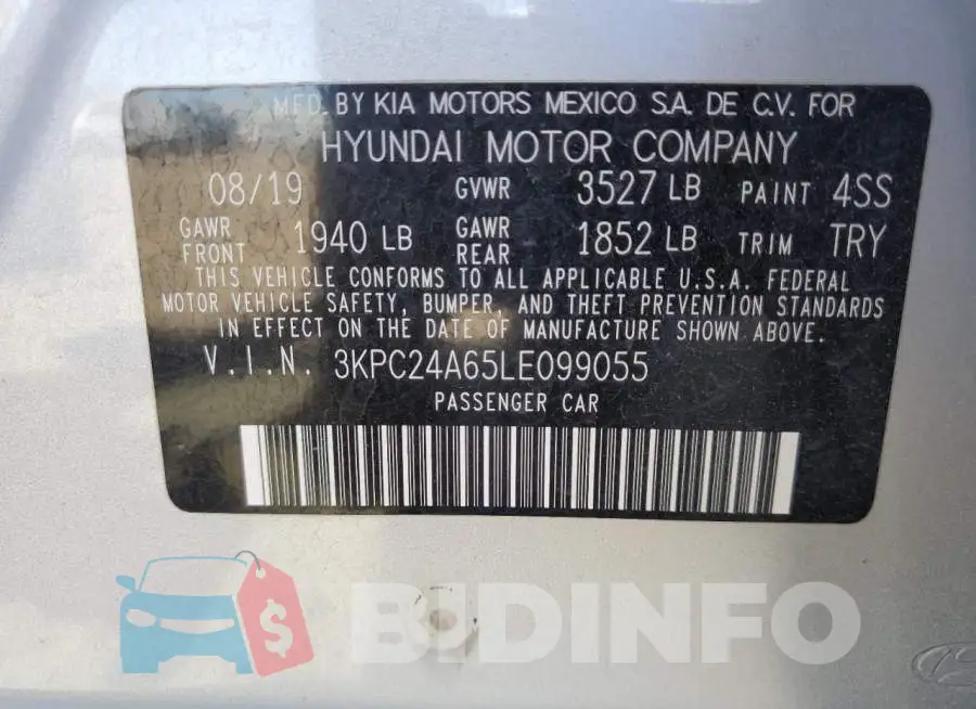 3KPC24A65LE099055 Photo# 10