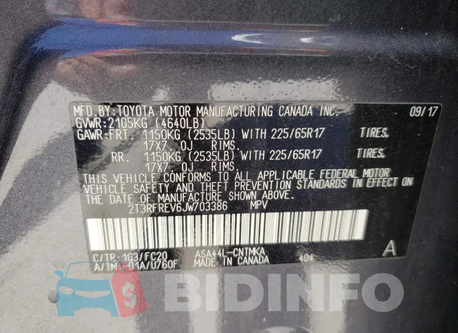 2T3RFREV6JW703386 Photo# 10