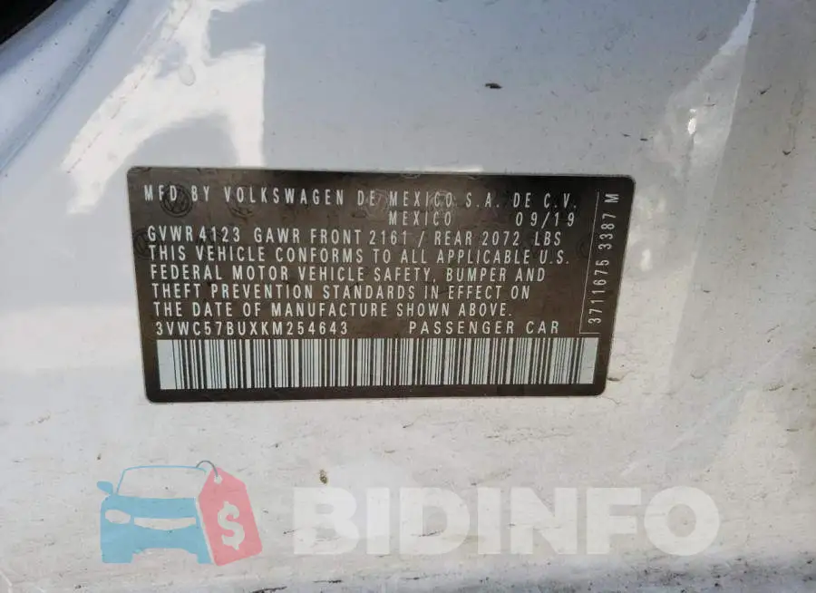 3VWC57BUXKM254643 Photo# 10