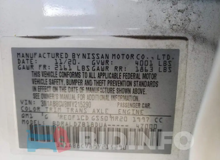 3N1AB8CV8MY215290 Photo# 10