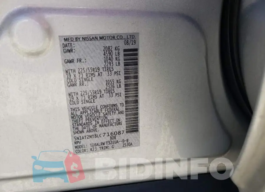 5N1AT2MT8LC716087 Photo# 10