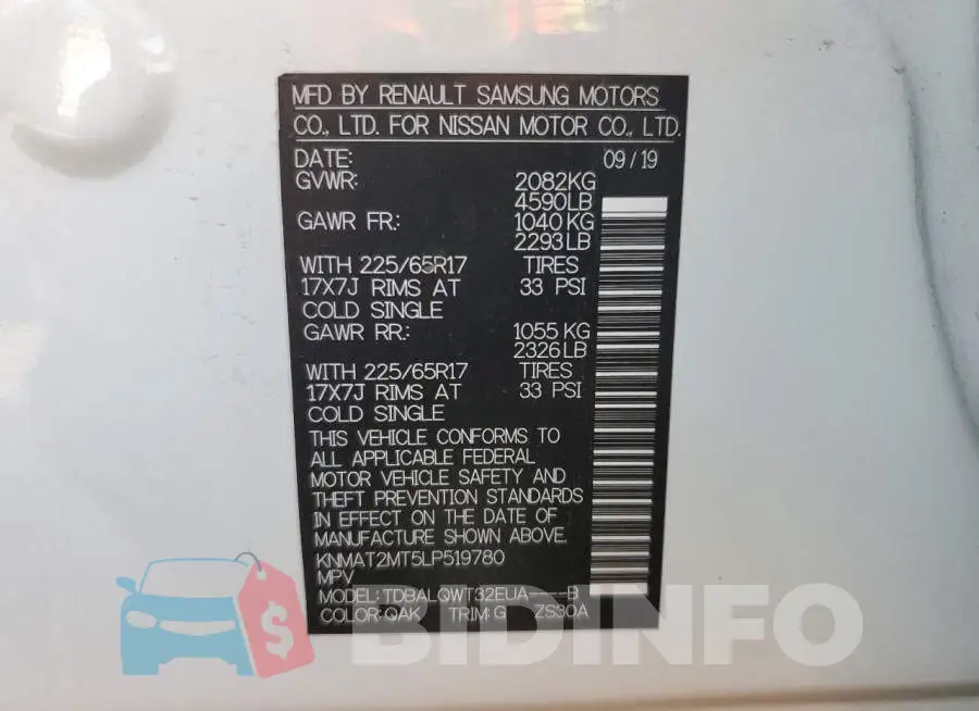 KNMAT2MT5LP519780 Photo# 10