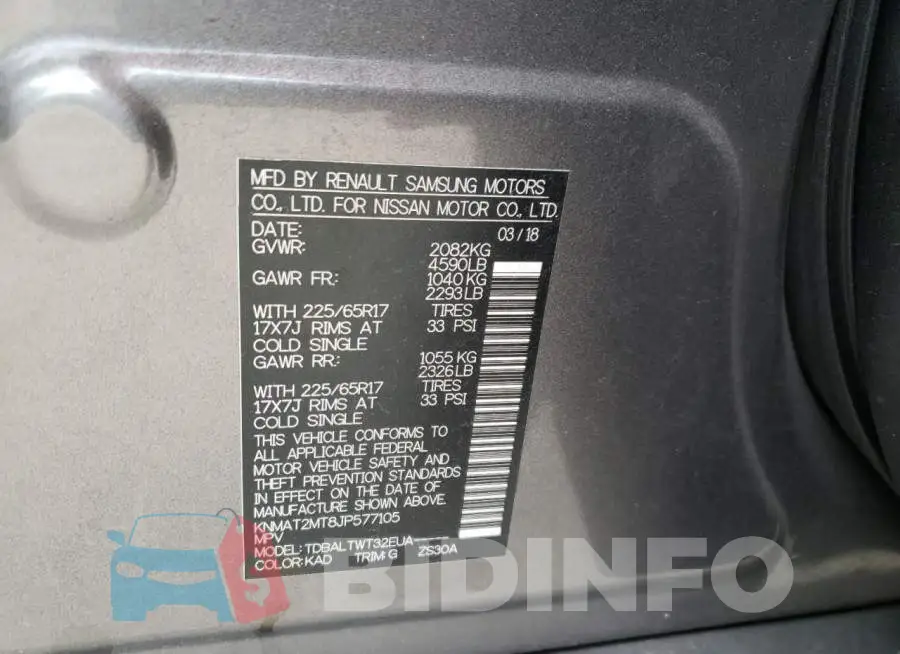 KNMAT2MT8JP577105 Photo# 10