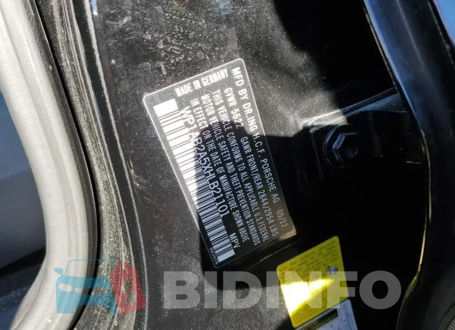 WP1AB2A5XHLB21101 Photo# 10