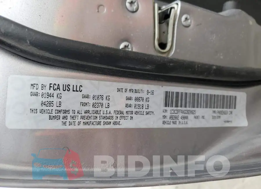 1C3CDFFAXGD820825 Photo# 10