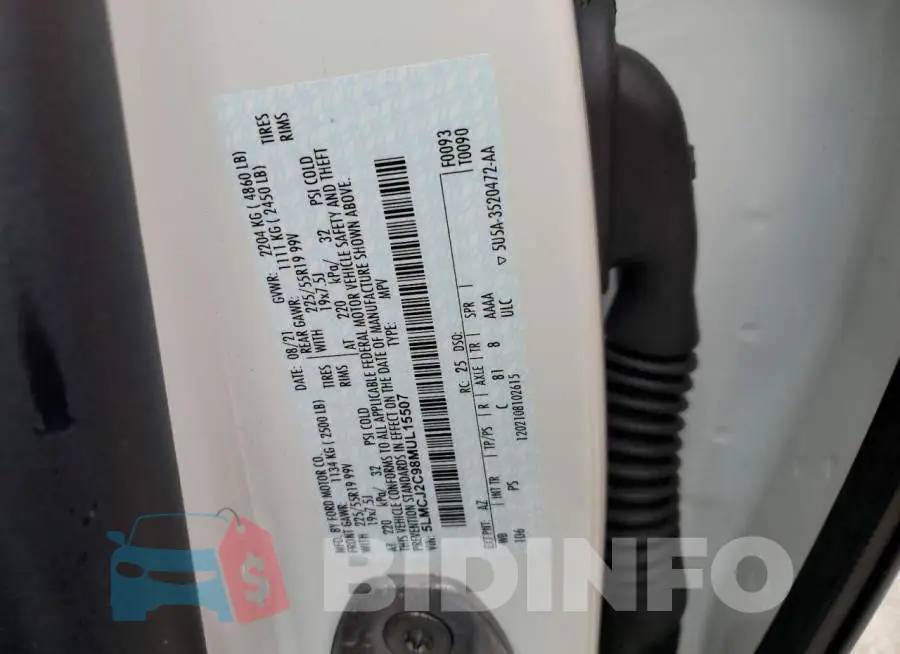 5LMCJ2C98MUL15507 Photo# 10