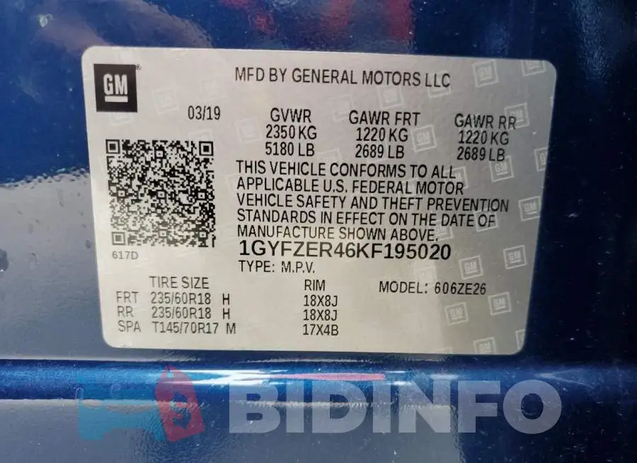 1GYFZER46KF195020 Photo# 10