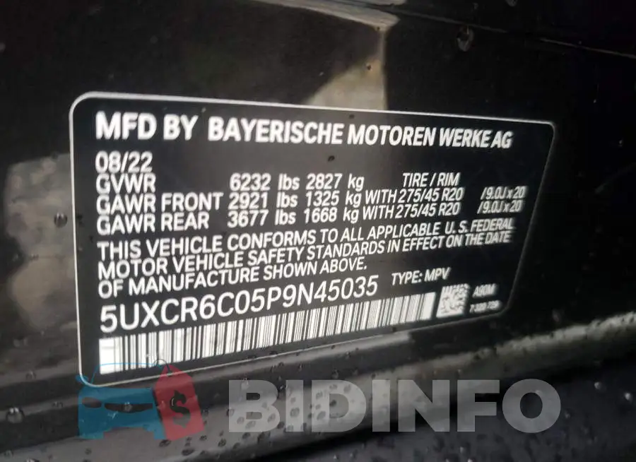 5UXCR6C05P9N45035 Photo# 12