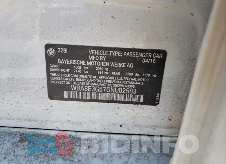 WBA8E3G57GNU02583 Photo# 10