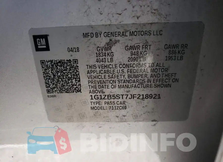 1G1ZB5ST7JF218921 Photo# 10