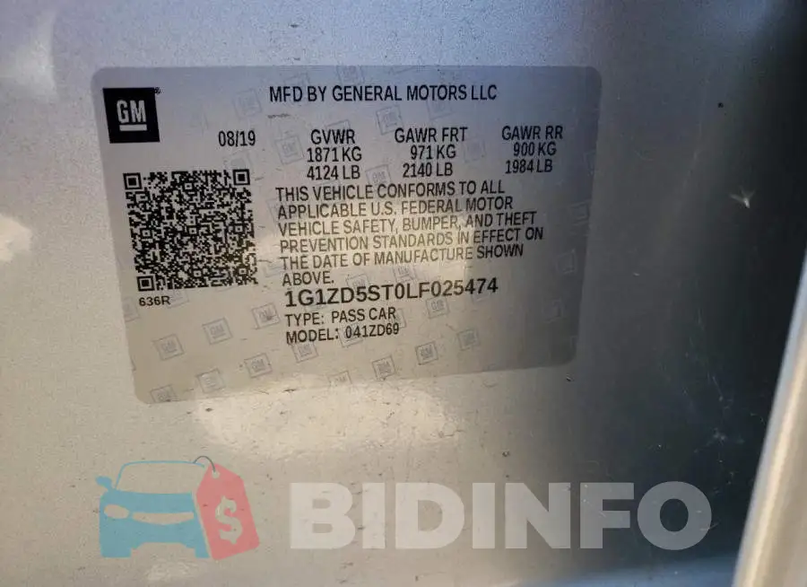 1G1ZD5ST0LF025474 Photo# 10
