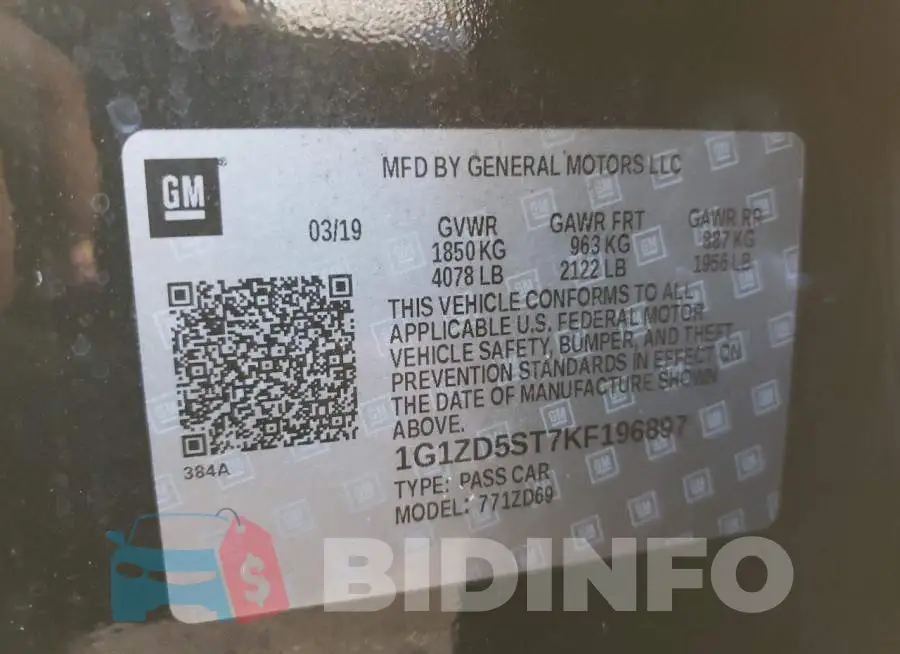 1G1ZD5ST7KF196897 Photo# 10