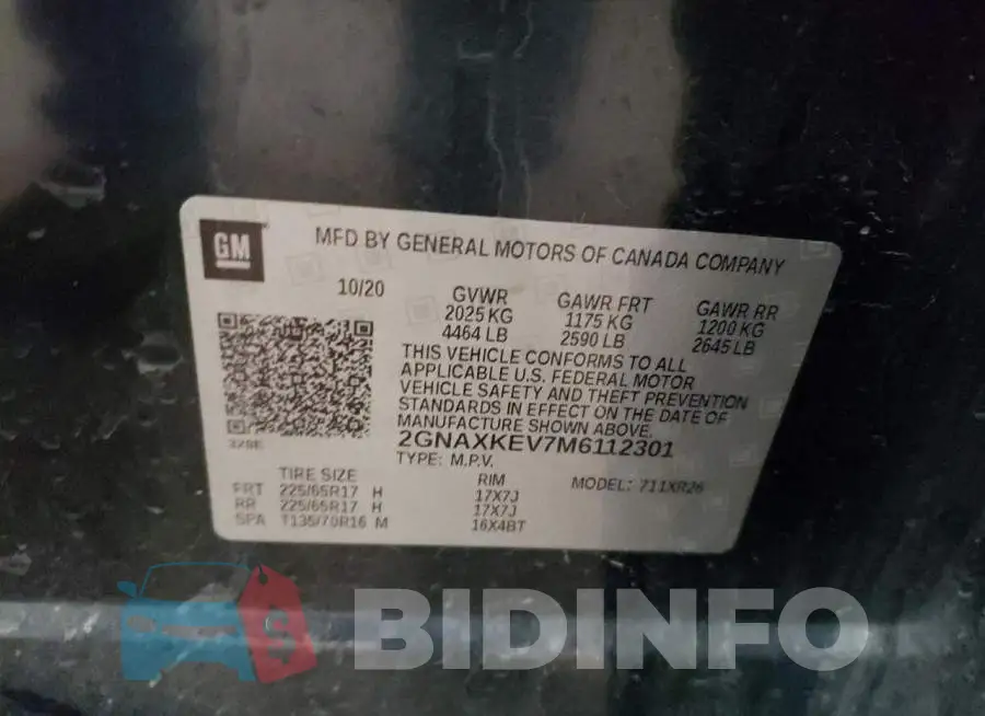 2GNAXKEV7M6112301 Photo# 10