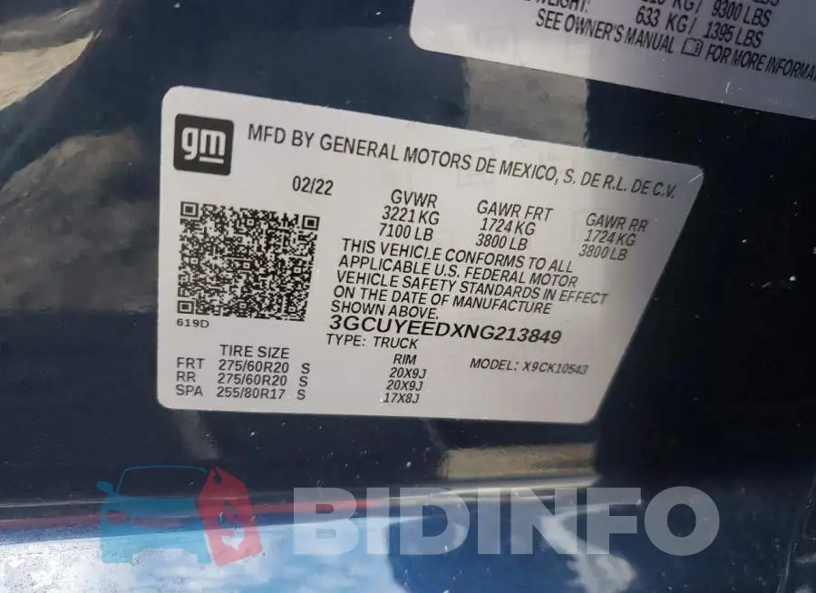 3GCUYEEDXNG213849 Photo# 10