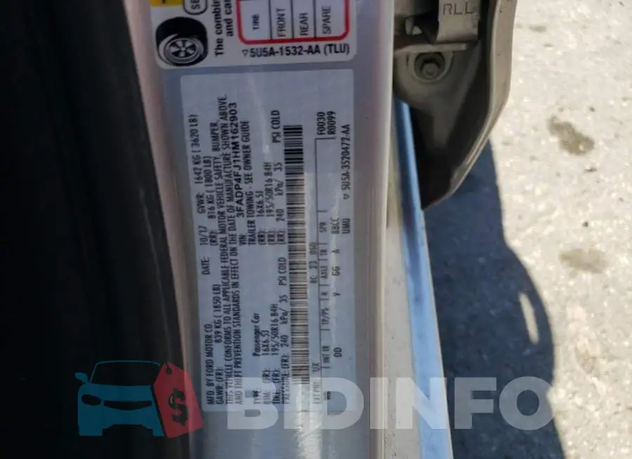 3FADP4FJ1HM162903 Photo# 10