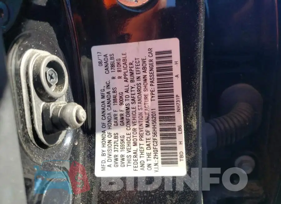 2HGFC2F56HH562011 Photo# 10
