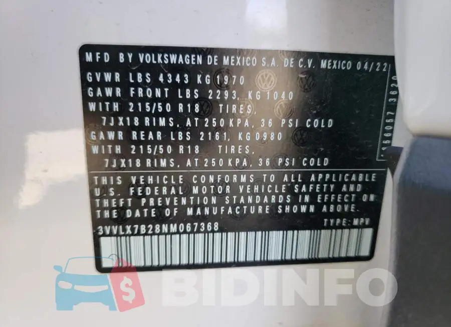 3VVLX7B28NM067368 Photo# 10