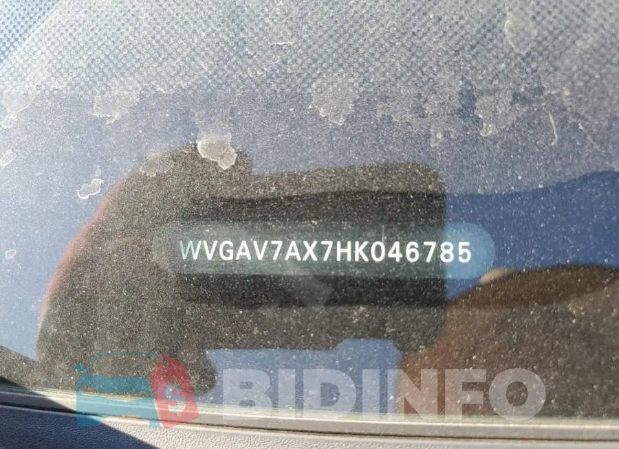 WVGAV7AX7HK046785 Photo# 10