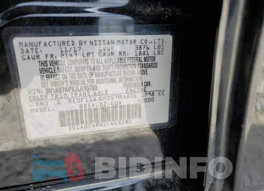 3N1AB7APXJL615780 Photo# 10