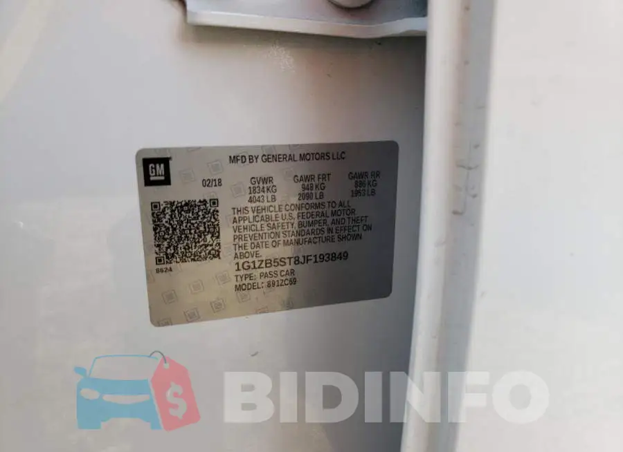 1G1ZB5ST8JF193849 Photo# 10
