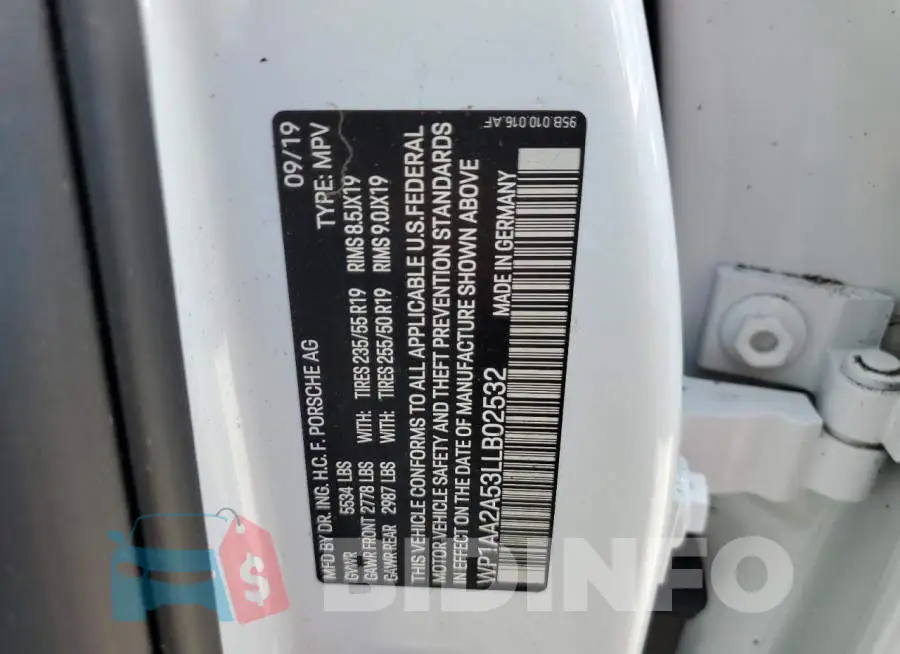 WP1AA2A53LLB02532 Photo# 10