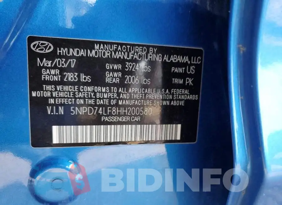 5NPD74LF8HH200580 Photo# 10
