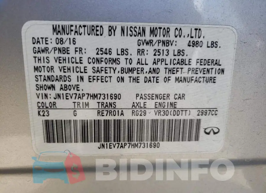 JN1EV7AP7HM731690 Photo# 10