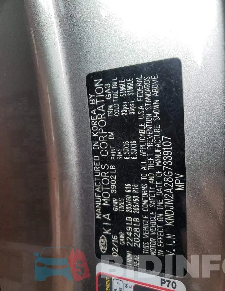 KNDJN2A28G7339107 Photo# 10