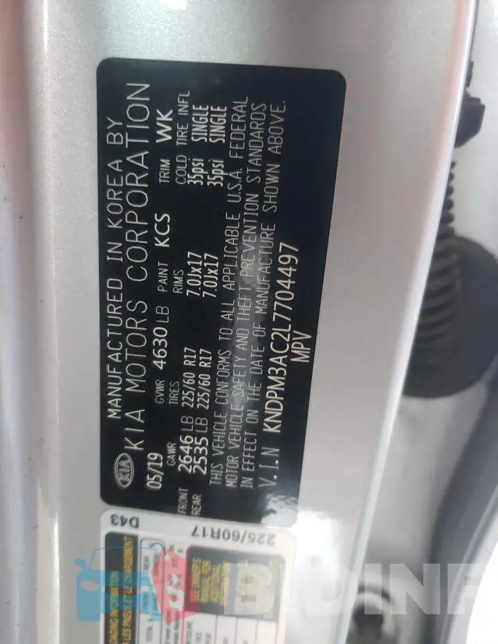 KNDPM3AC2L7704497 Photo# 10