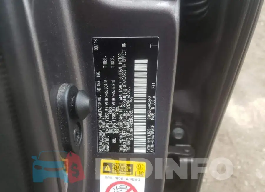 5TDJZRFH7KS923233 Photo# 10