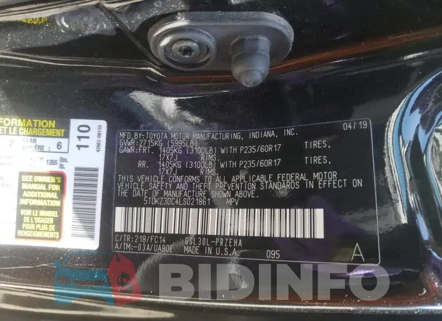 5TDKZ3DC4LS021861 Photo# 10