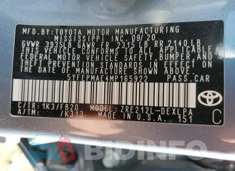 5YFEPMAE4MP165922 Photo# 10