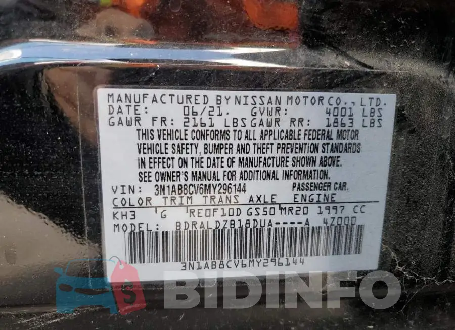 3N1AB8CV6MY296144 Photo# 10