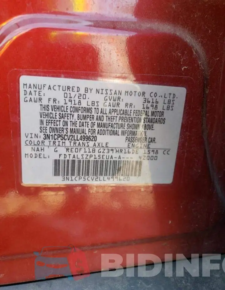 3N1CP5CV2LL499620 Photo# 10