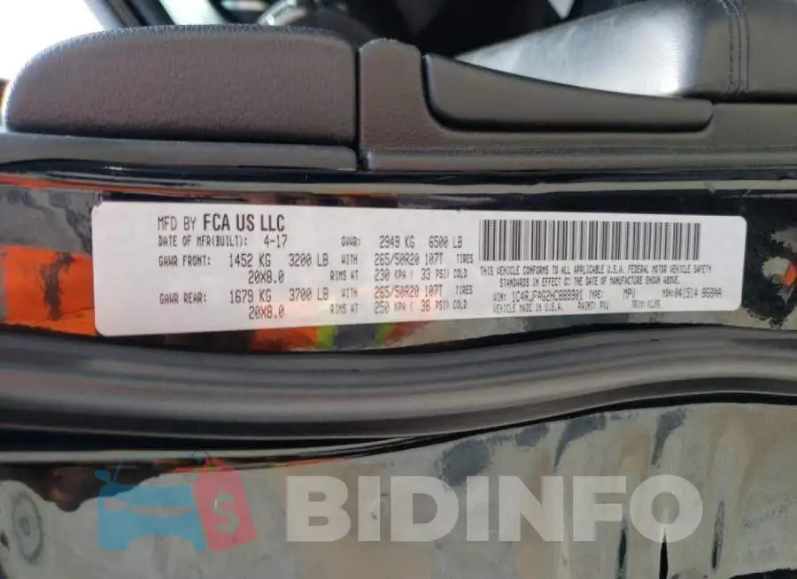 1C4RJFAG2HC889901 Photo# 10