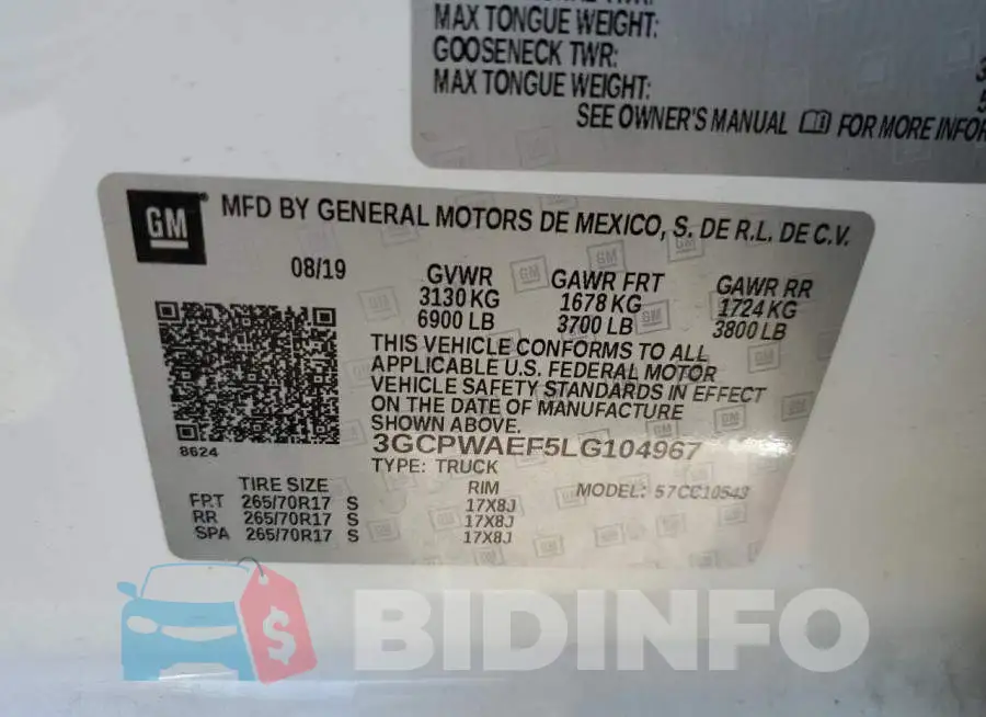 3GCPWAEF5LG104967 Photo# 10