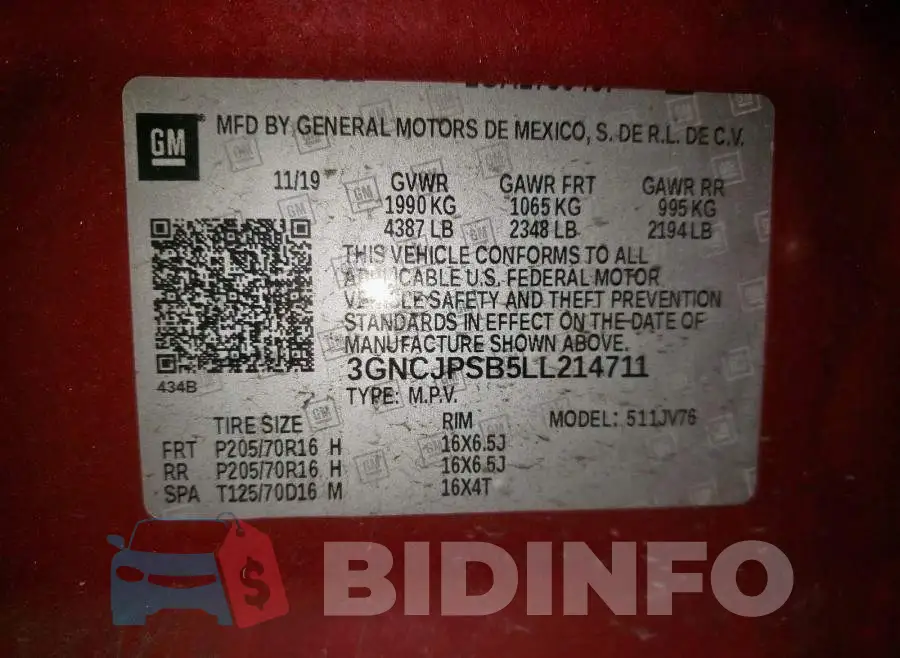 3GNCJPSB5LL214711 Photo# 10