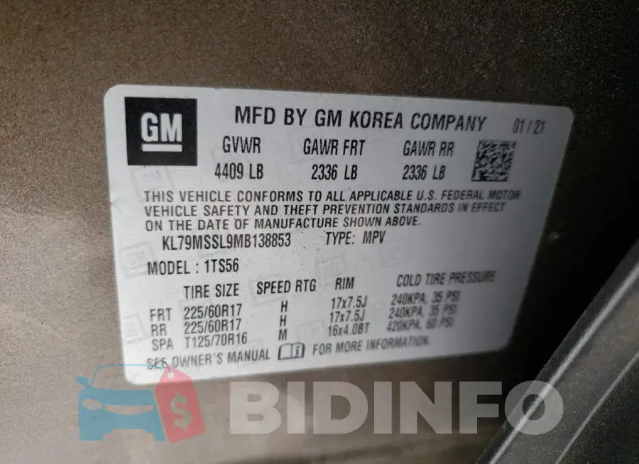 KL79MSSL9MB138853 Photo# 10