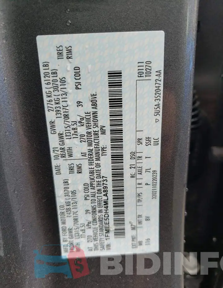 1FMEE5DH4MLA89737 Photo# 10