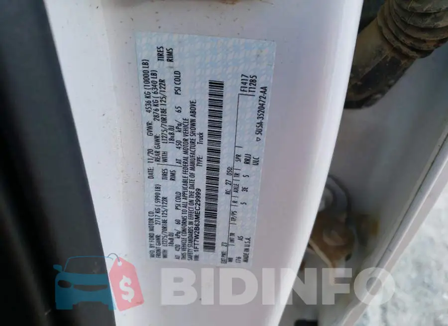 1FT7W2B63MEC29999 Photo# 10