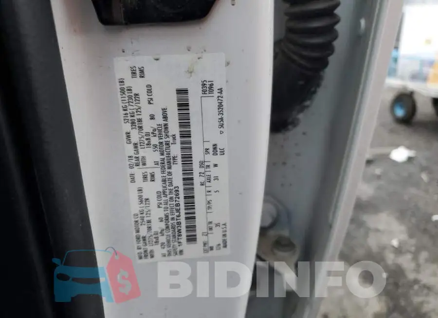 1FT8W3BT6JEB72693 Photo# 10