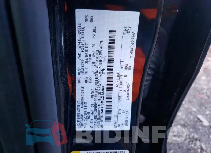 1FTER4FH3MLD12205 Photo# 10