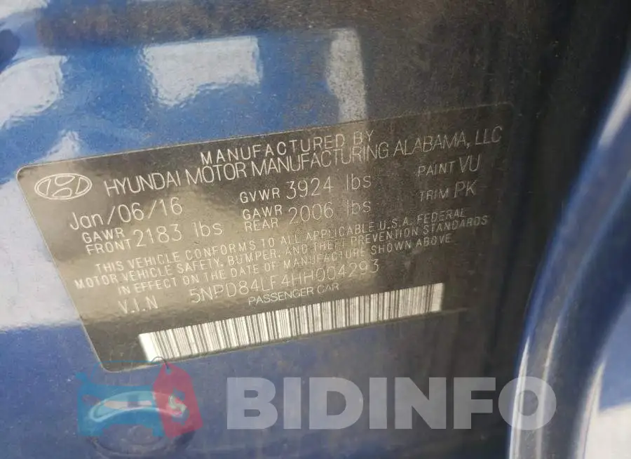 5NPD84LF4HH004293 Photo# 10