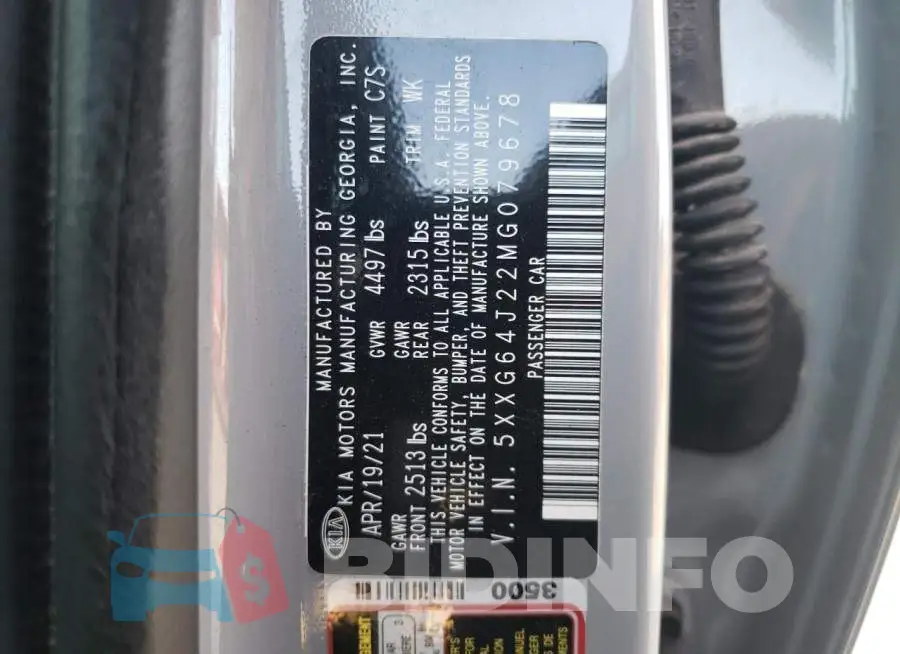 5XXG64J22MG079678 Photo# 10
